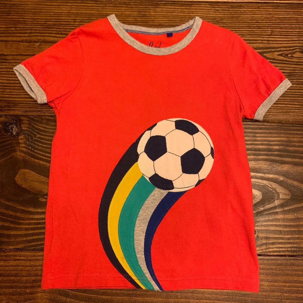 Mini Boden Appliqued Soccor Tee